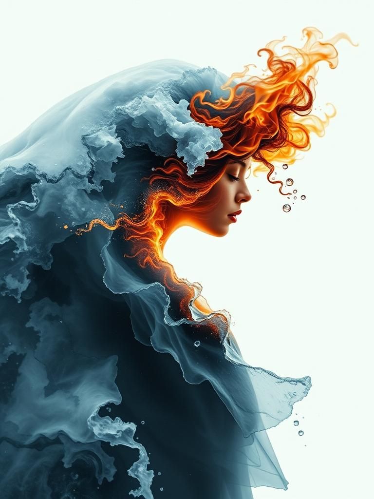 Goddess of Ice and Fire  by @Huginn