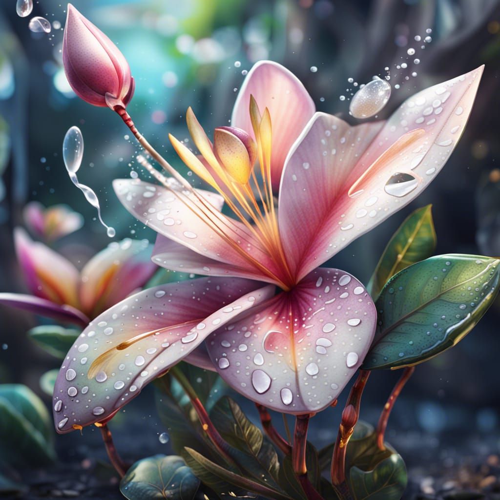 exotische Frangipaniblüte