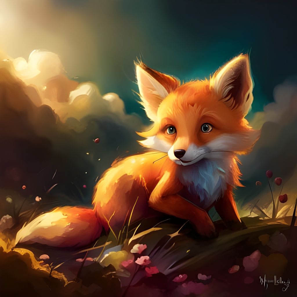 Cub Fox - AI Generated Artwork - NightCafe Creator