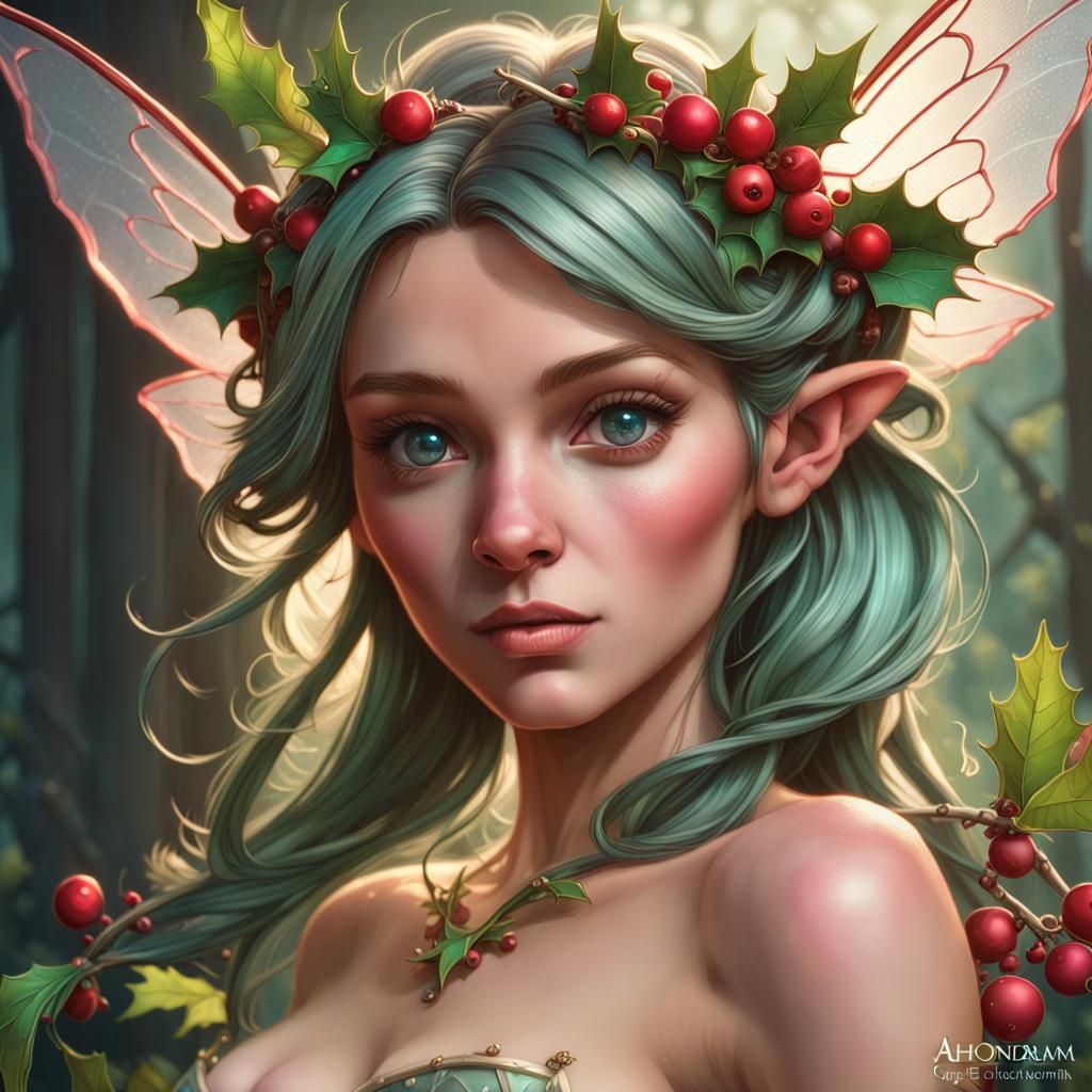 grasshopper faerie princess holly berry head and shoulders p...