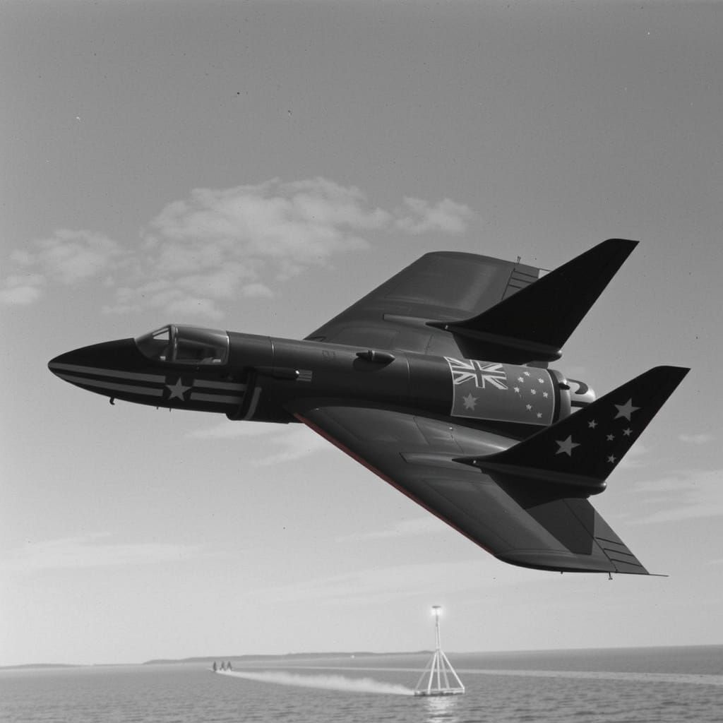 Vintage Plane Soars Over Australian Lake in Warm Golden Ligh...