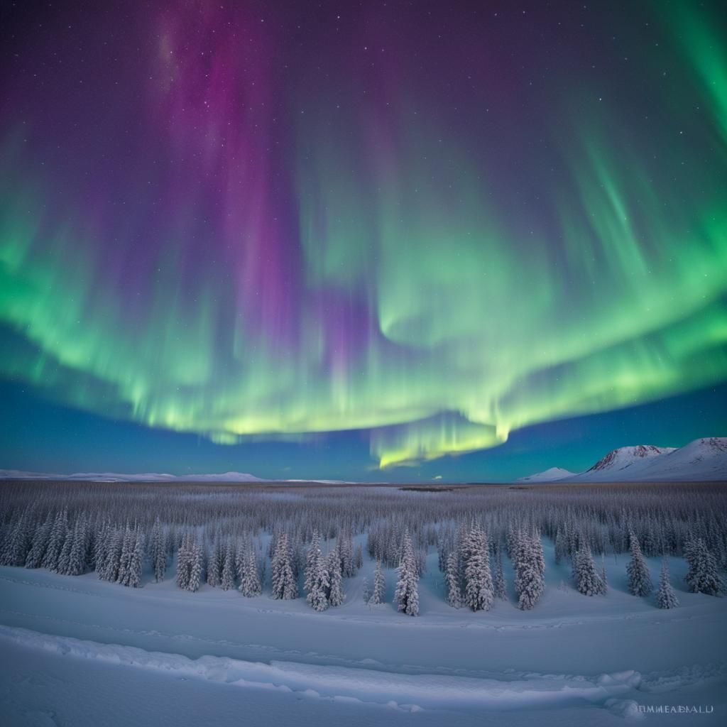In the remote reaches of the Arctic tundra, under the expans...