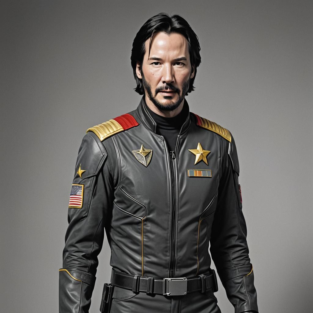 Keanu Reeves as a Star Fleet Captain