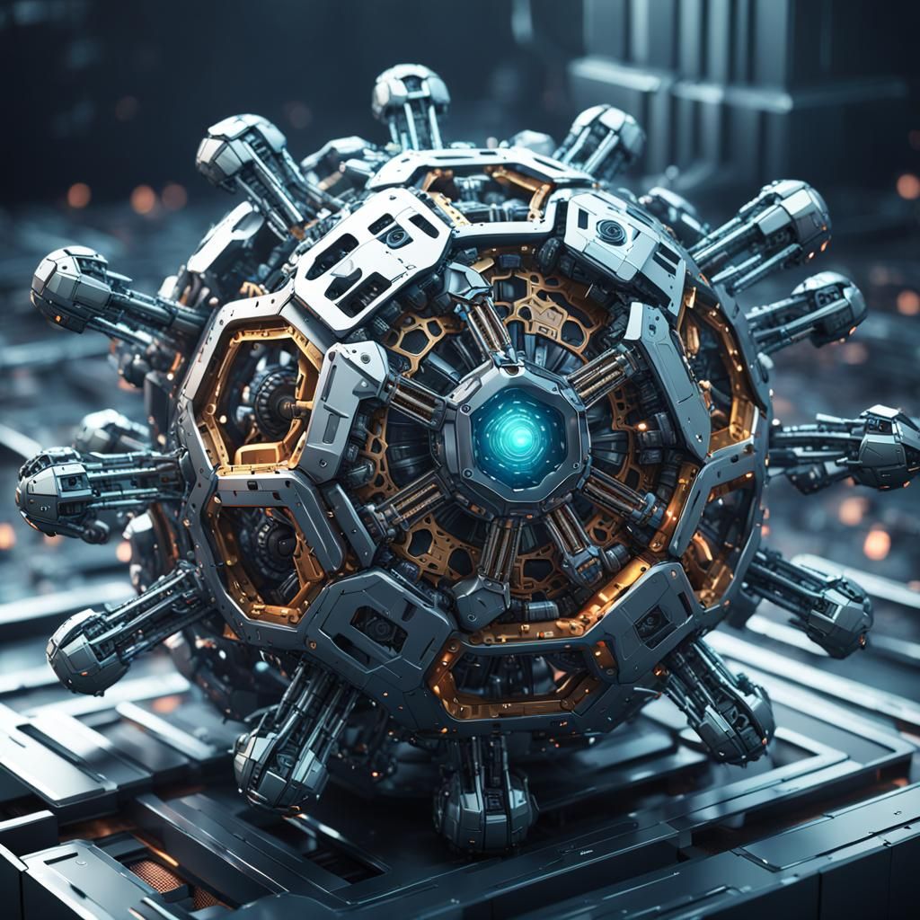 A virus in a cell