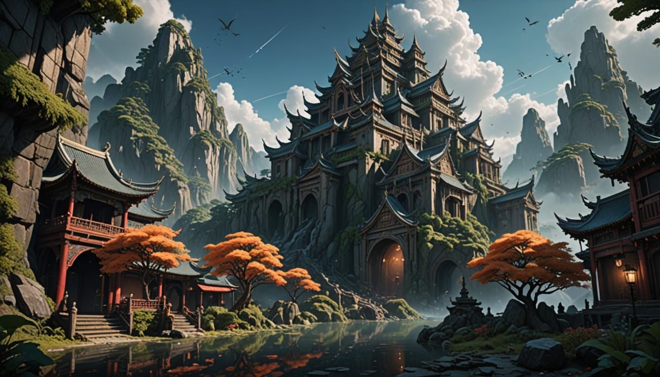 Godlike Fantasy Realm Unveiled in 8K