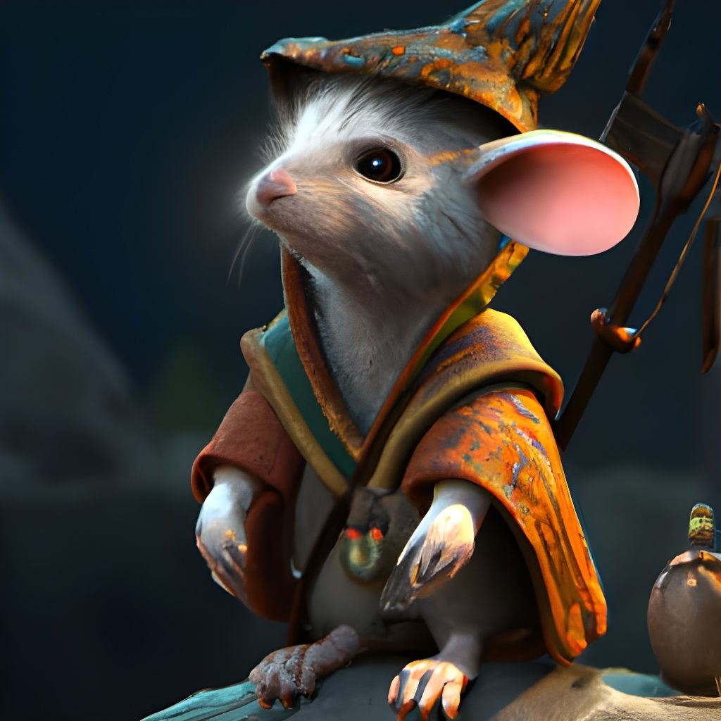 Mouse wizard  by @Taralie
