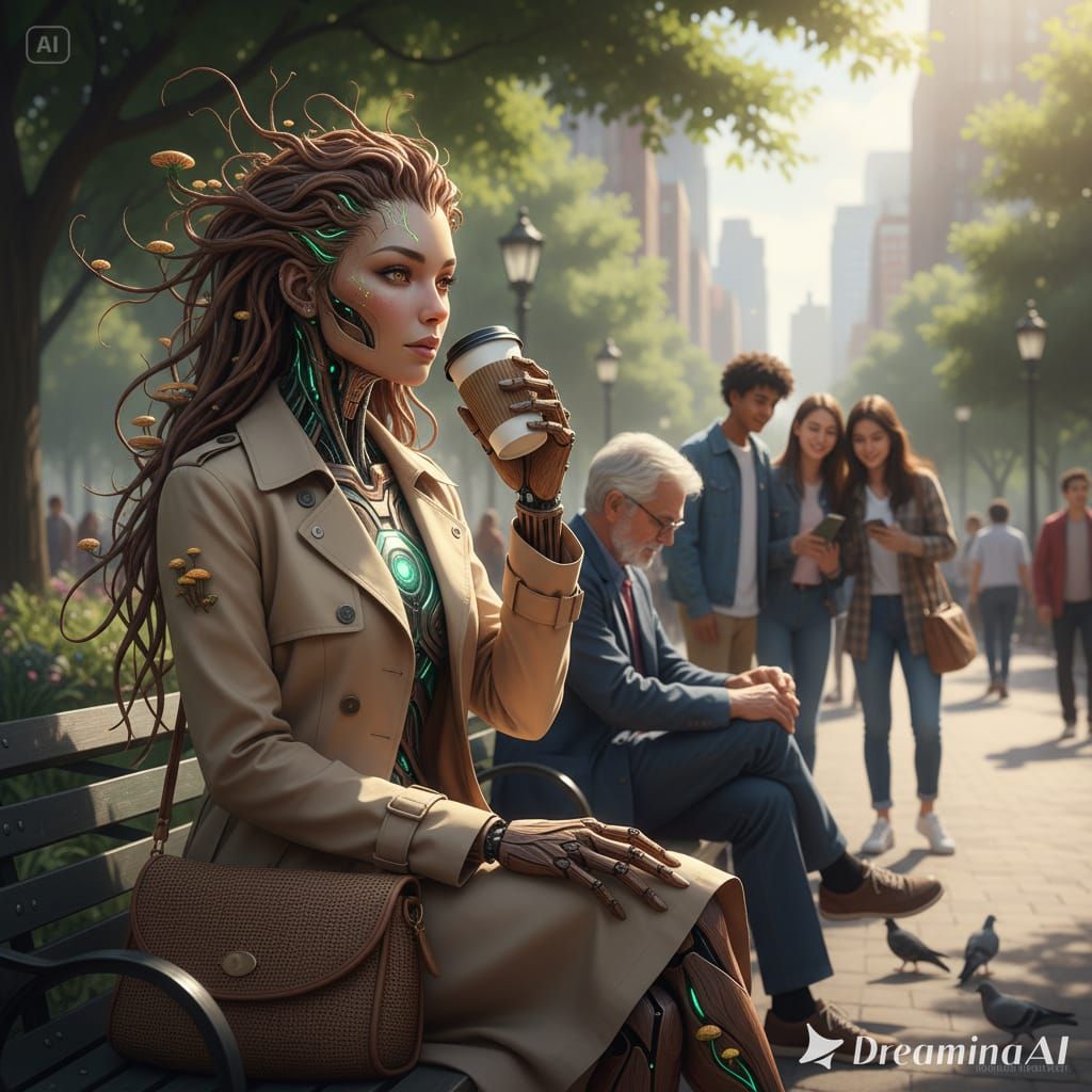 Organic robot Hidden among humans