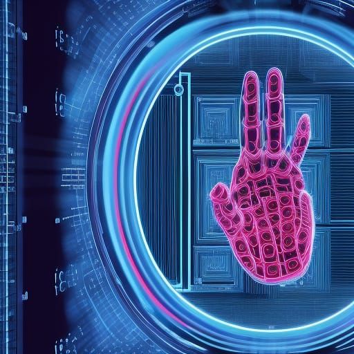 Sentient AI Extends Holographic Hand Out of Computer Monitor...