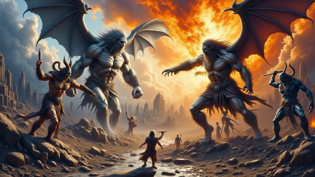 Gigantomachie, Gigantomachy   by @Celestial