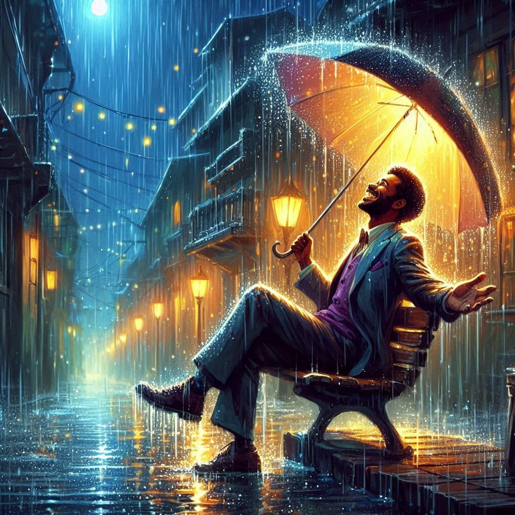 Enjoying the rain