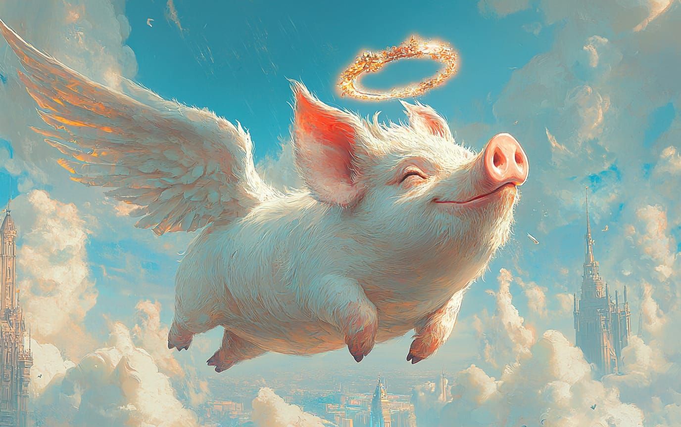 Something something.. pigs fly? 