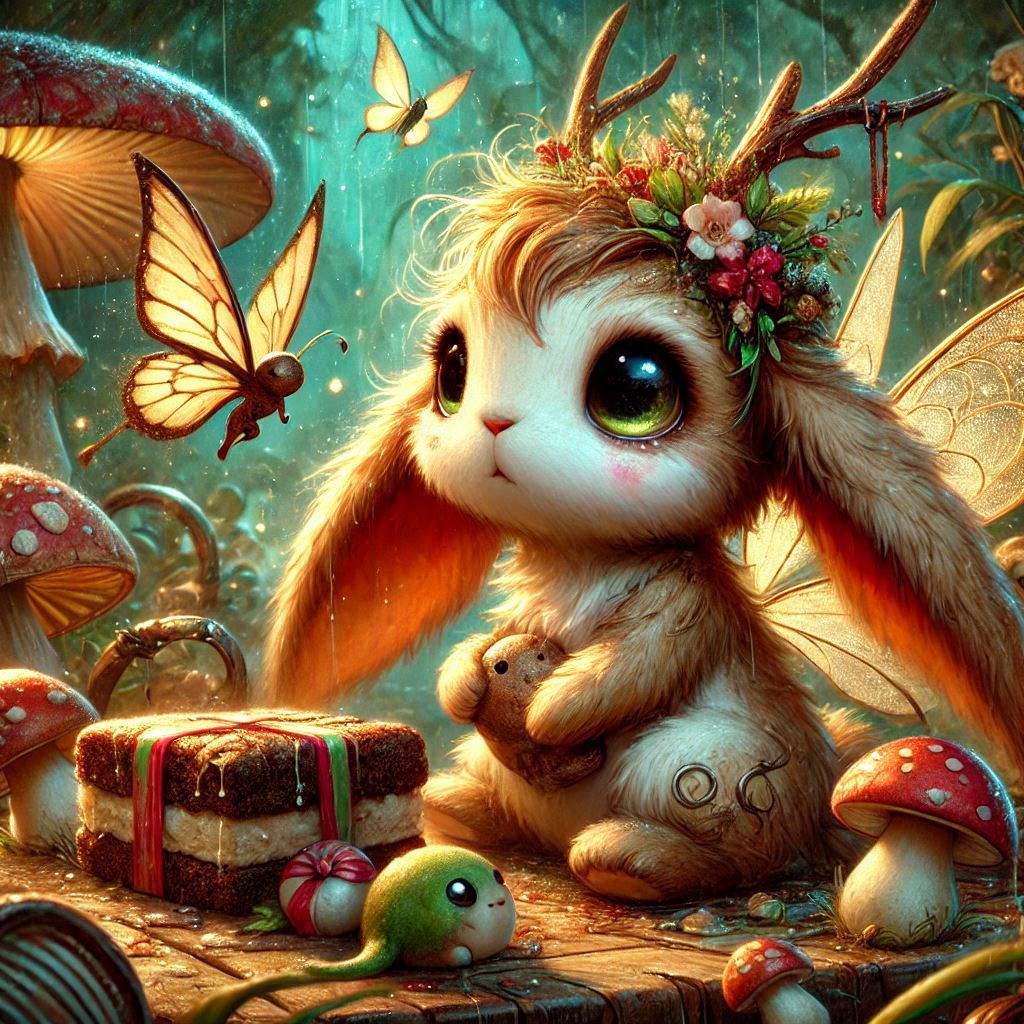 adorable fairy-tale fantasy creature portrait..