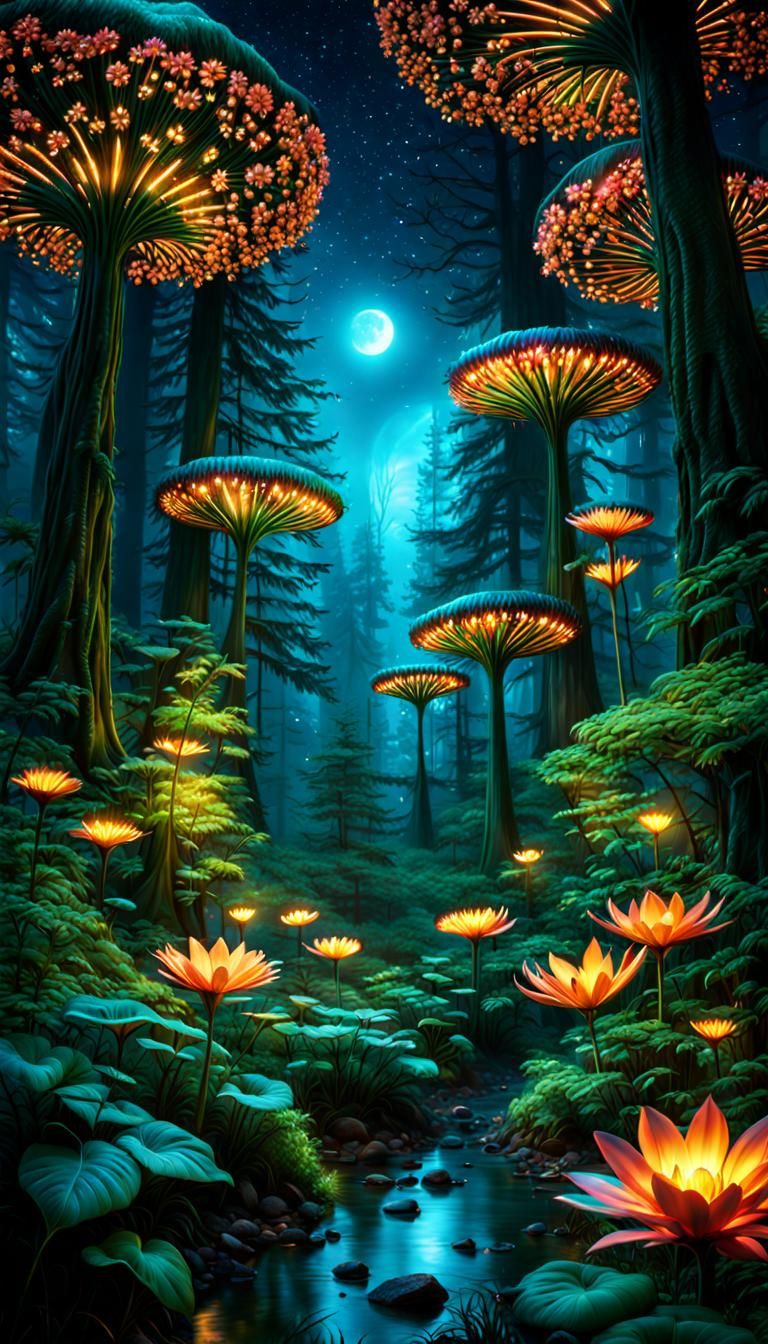 Nightforest  by @DeliaPeabody