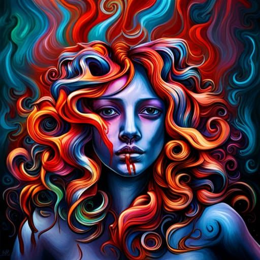 Medusa Graffiti AI Generated Artwork NightCafe Creator
