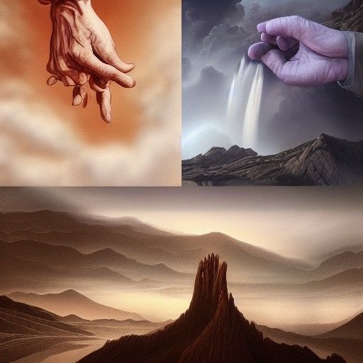 The hand of the devil and the face of god