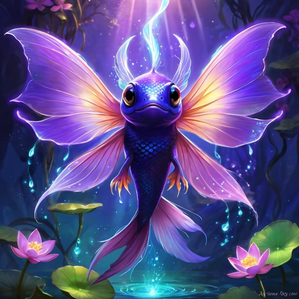Magical Betta Fish with Healing Powers