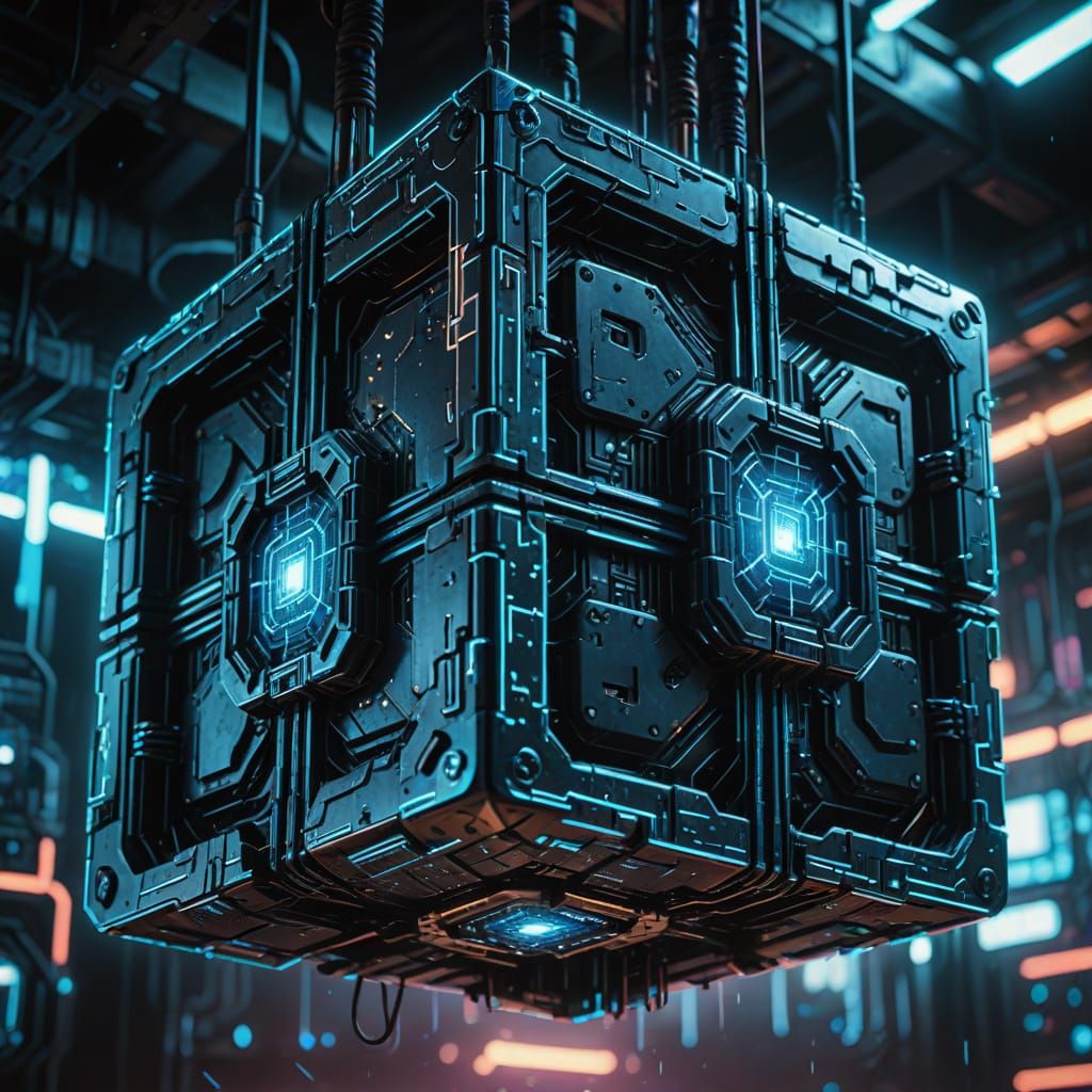 Borg cube  by @Kayanna