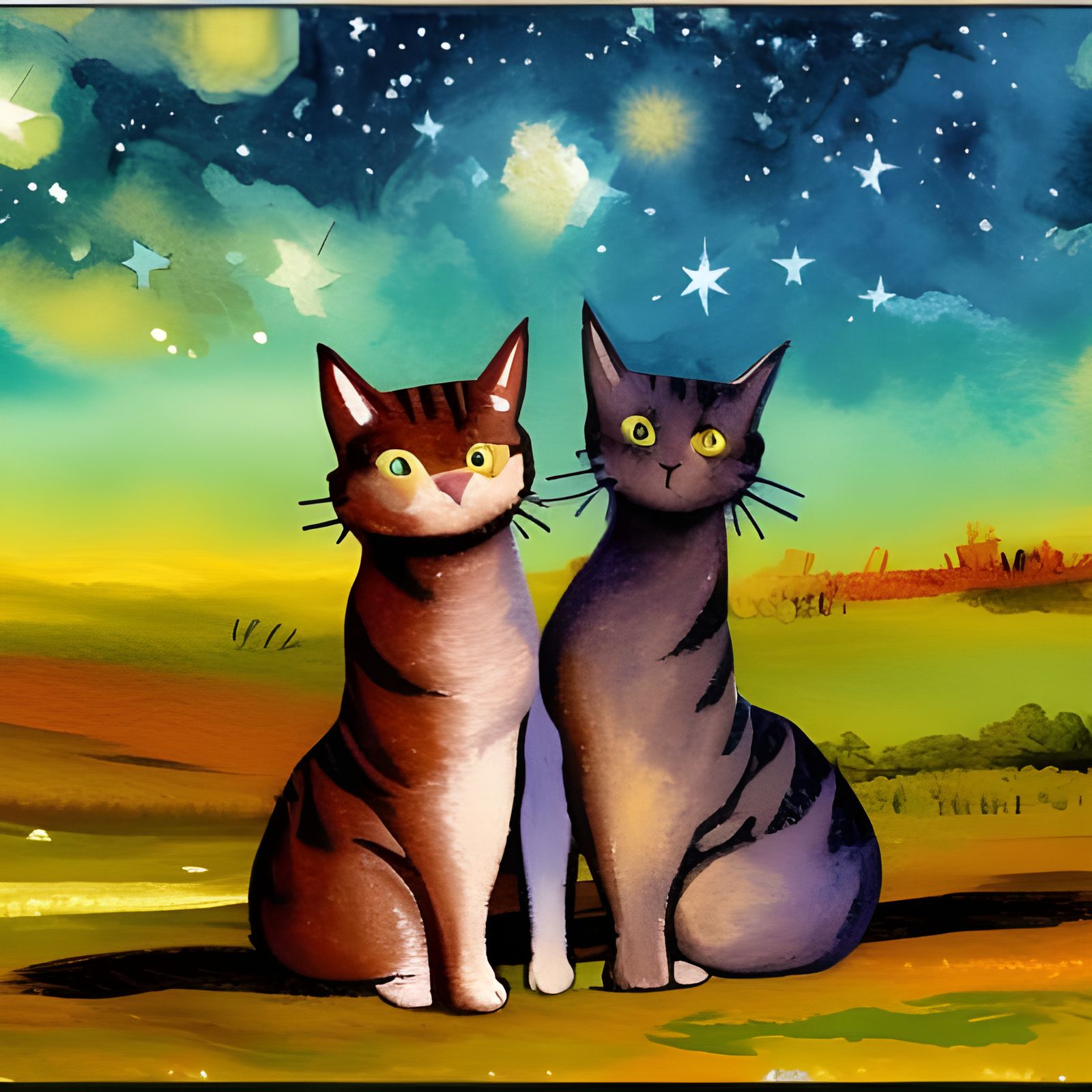 two cute cats :3