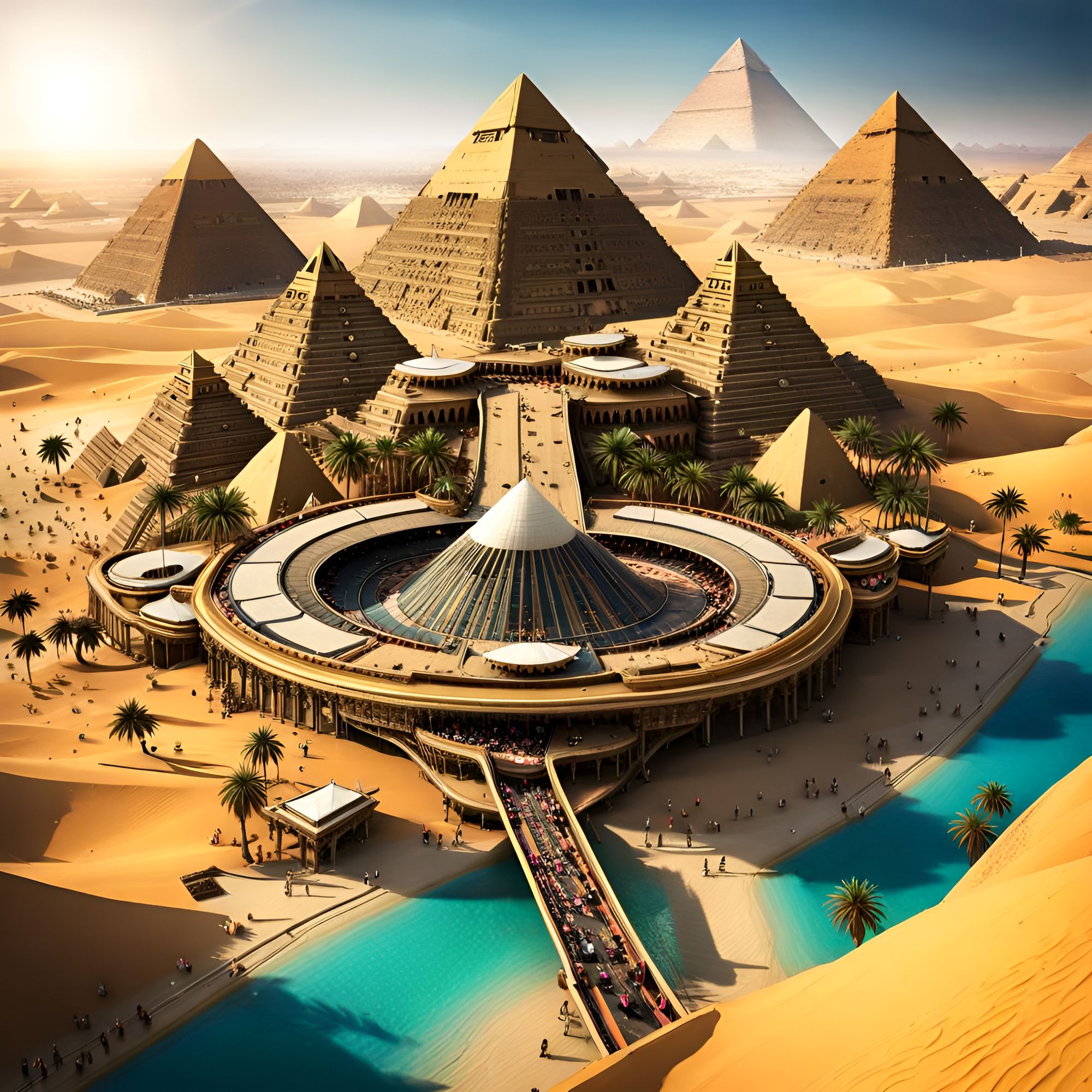 Ancient Egyptland - AI Generated Artwork - NightCafe Creator