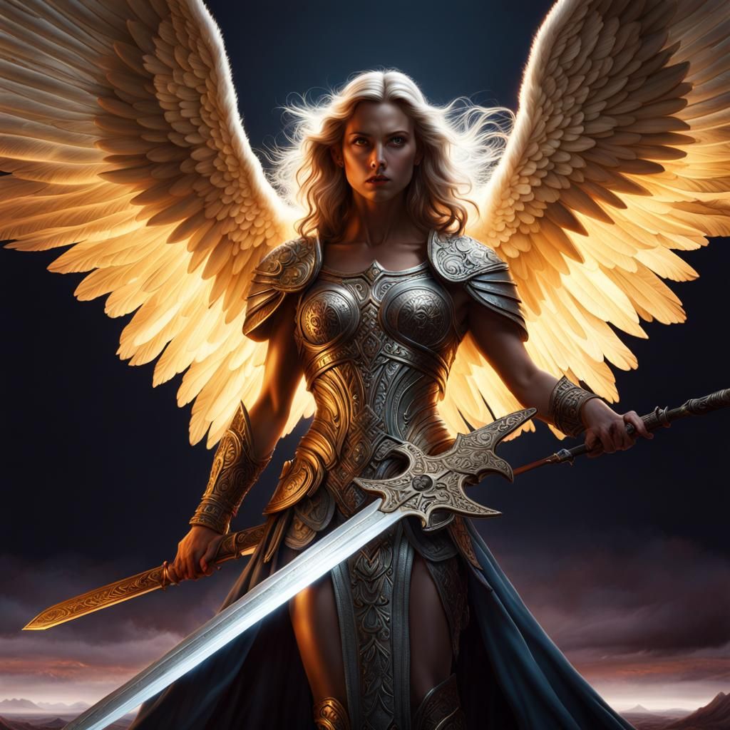 Archangel warrior - AI Generated Artwork - NightCafe Creator