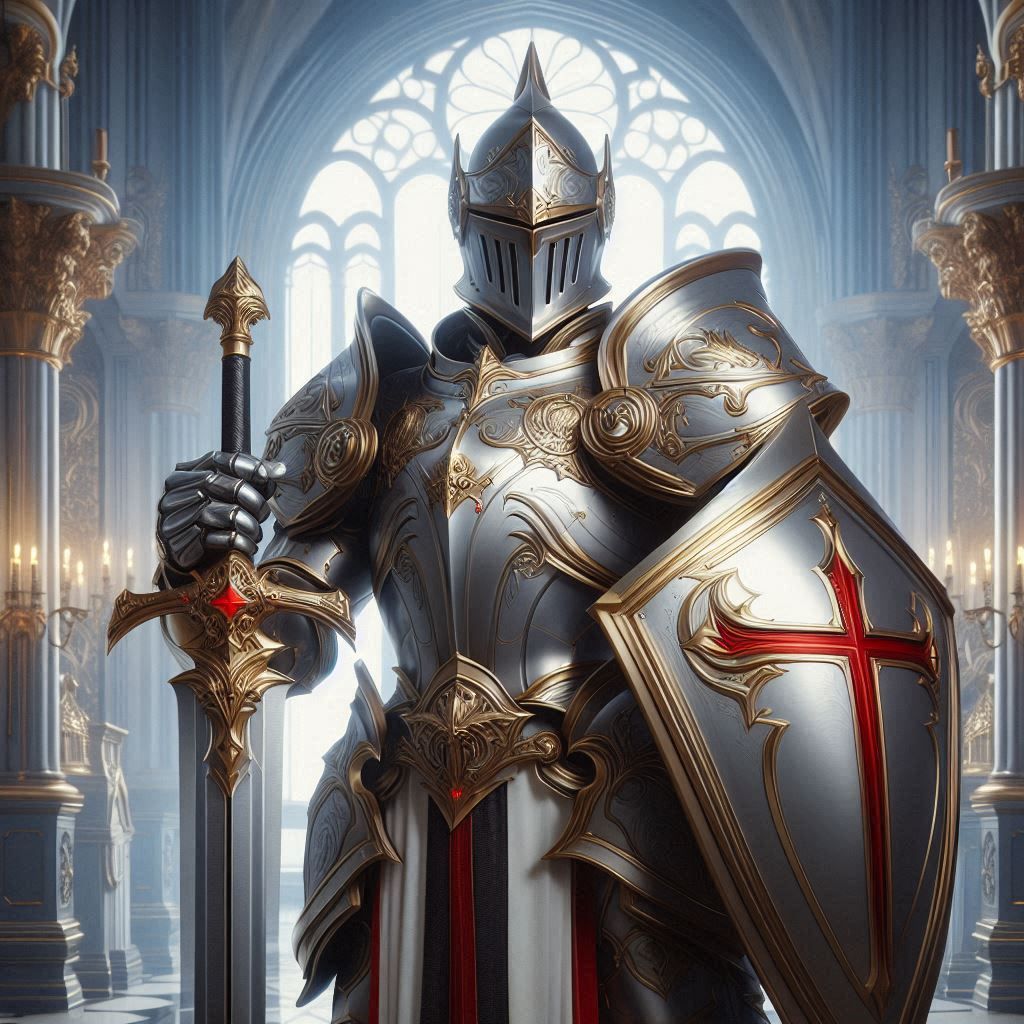 Paladin, the class of holy knight by DALL-E 3