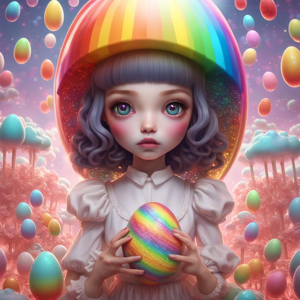 All about the egg....girl - AI Generated Artwork - NightCafe Creator