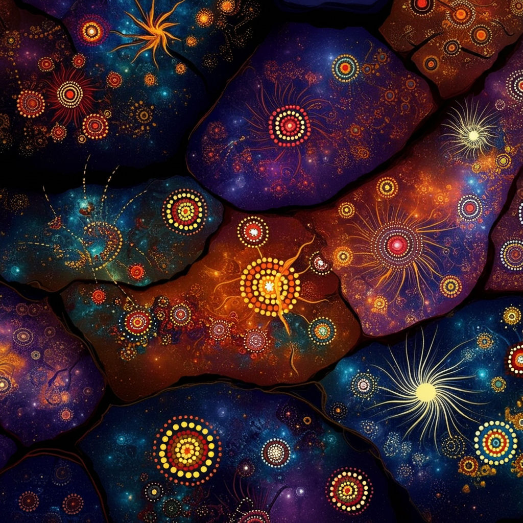 Cosmic Rock Painting