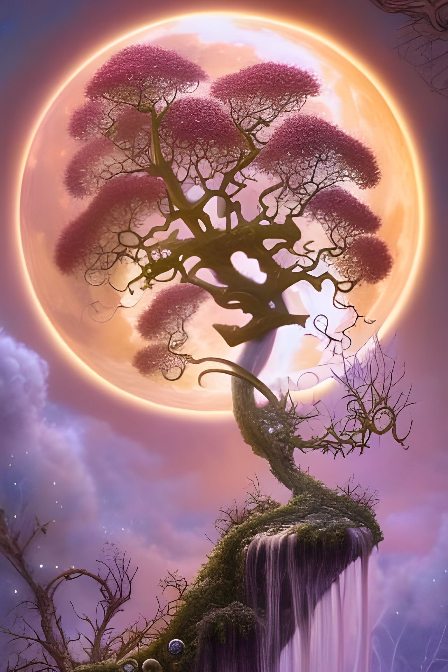 Lunar tree  by @Riyan Khan