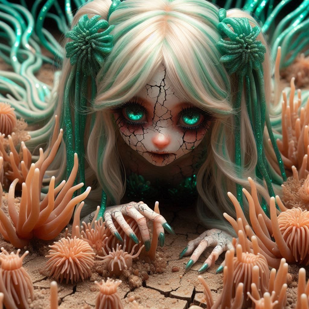 Mermaid in the Coral Reef