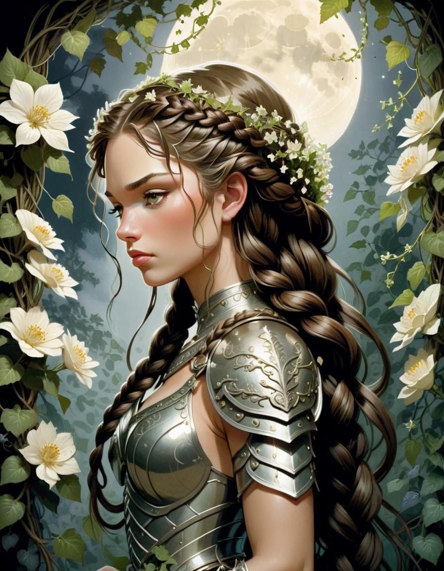 Beautiful Warrior Princess By Adam Hughes - Ai Generated Artwork 