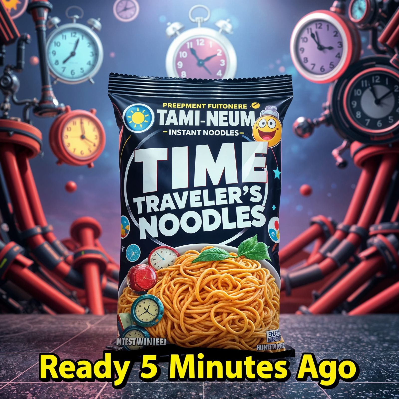 Time Travelers Noodles   by @Maarten Smeets
