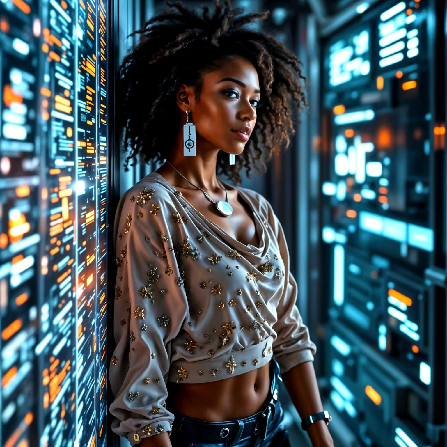 Space Station Woman 035