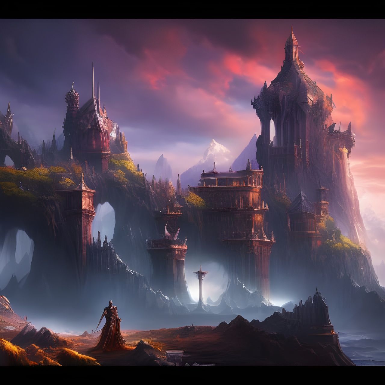 Intricate fantasy castle 400 - AI Generated Artwork - NightCafe Creator