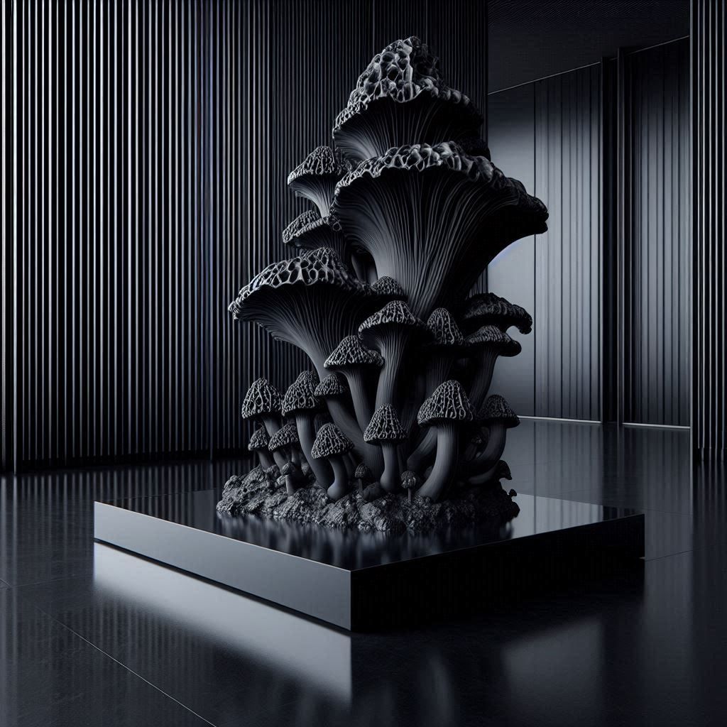 Morel sculpture