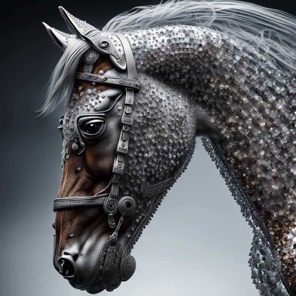 Part crystal horse