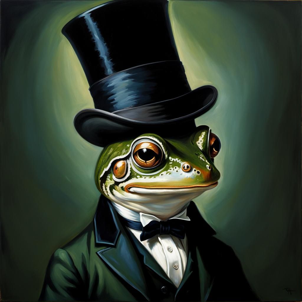 Distinguished Amphibian AI Generated Artwork NightCafe Creator
