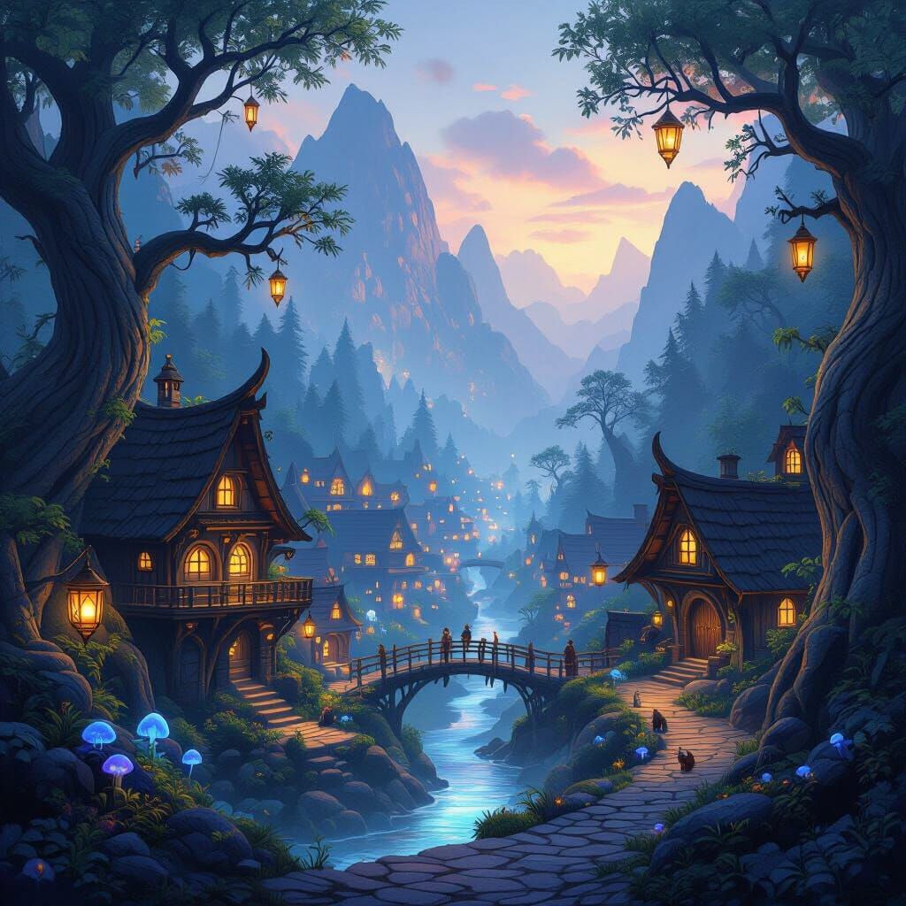 the mountain village