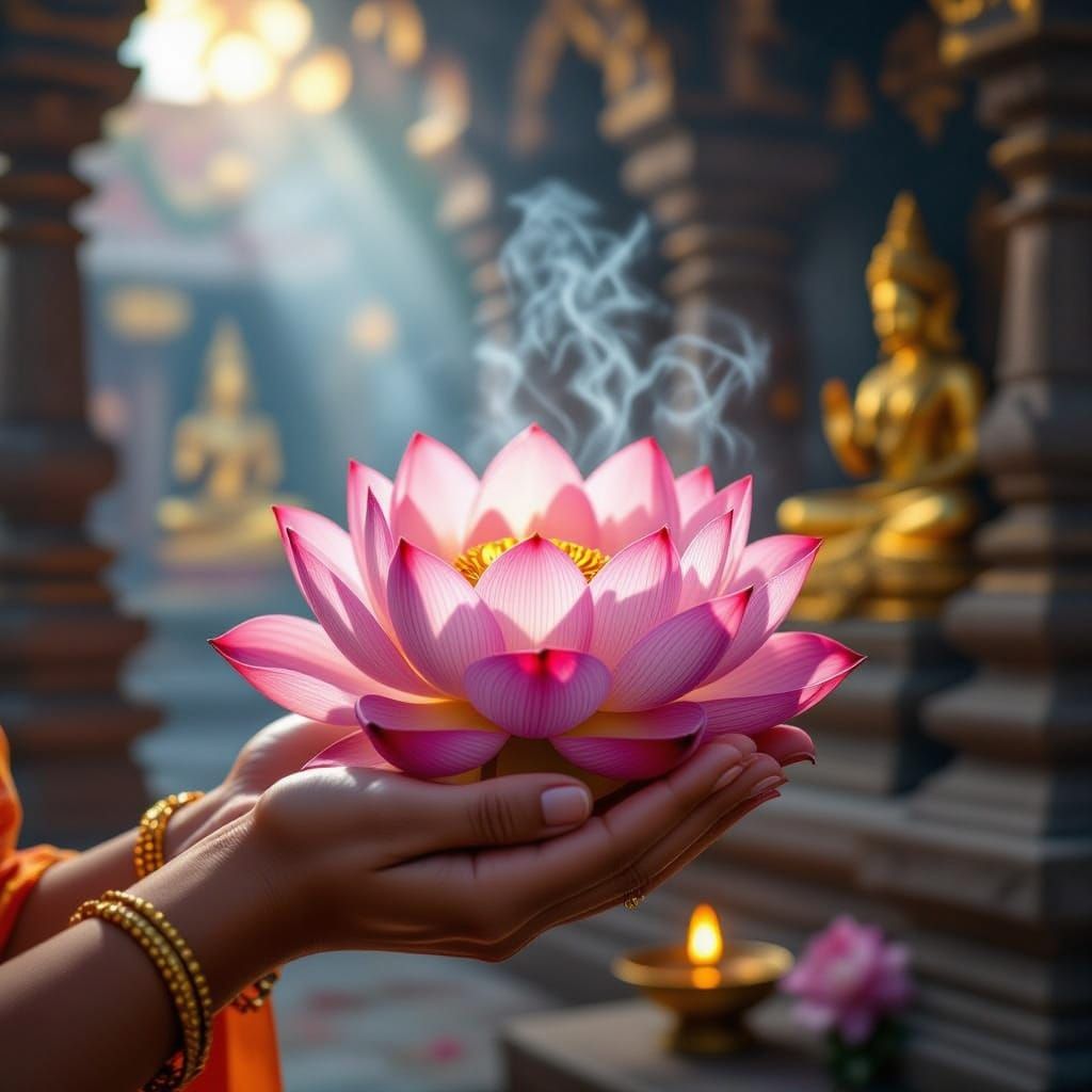 Temple offering  by @Staircase Flash