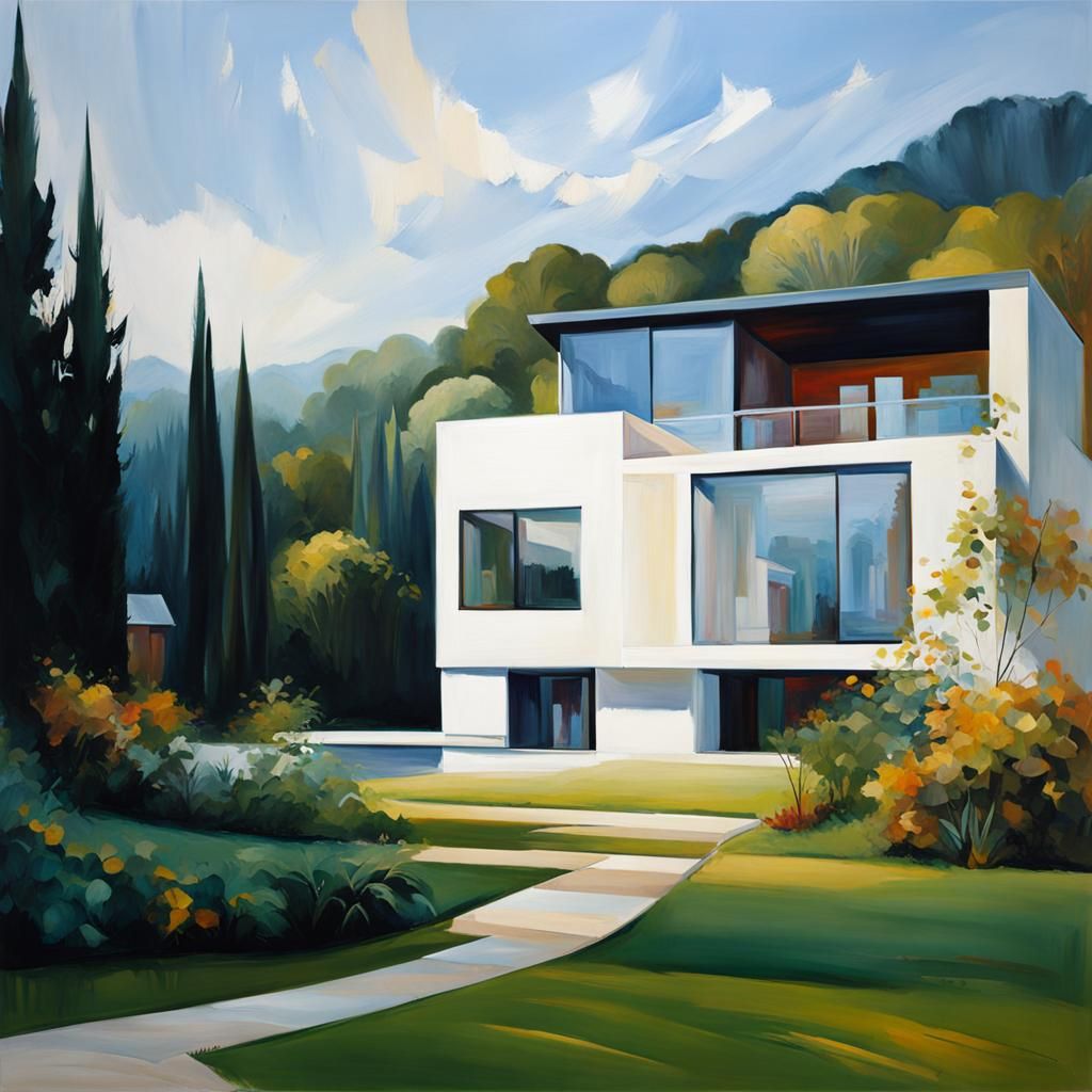 modern home painting - AI Generated Artwork - NightCafe Creator