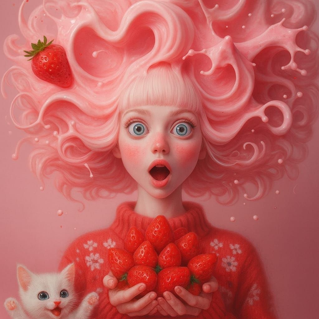 Strawberry milk 🍓🍓🍓 inspired by ❣️❤️@Ivy007