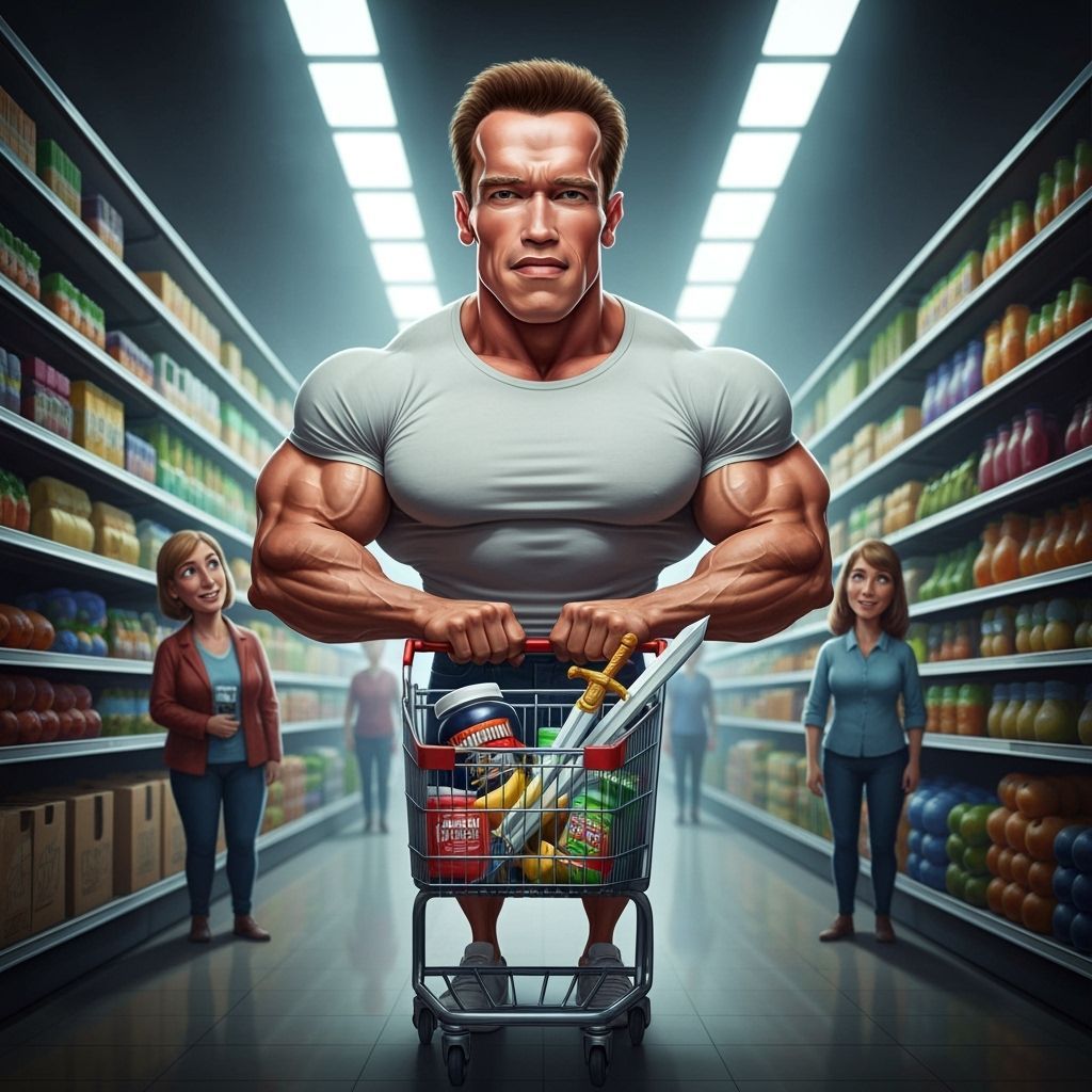 Arnold Bro-tein Shopping  by @Miguelito101