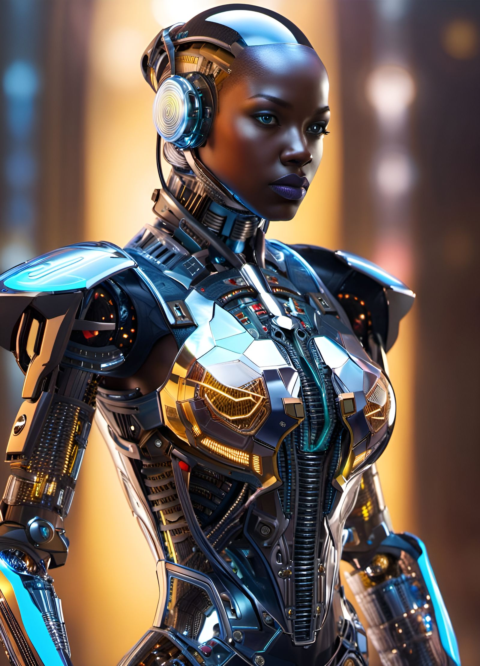 Wakanda Cyborg - AI Generated Artwork - NightCafe Creator