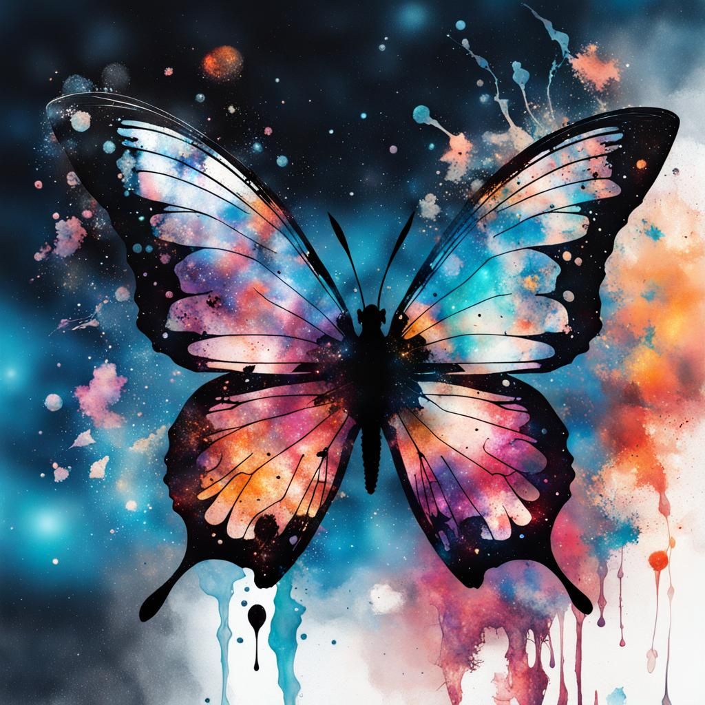 Cosmic butterfly   by @Arisiin