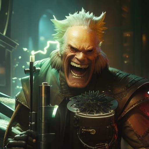 "Mad Evil Scientist laughing" false