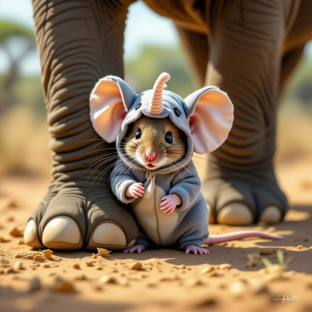 The nightmare of every elephant  by @Dr T