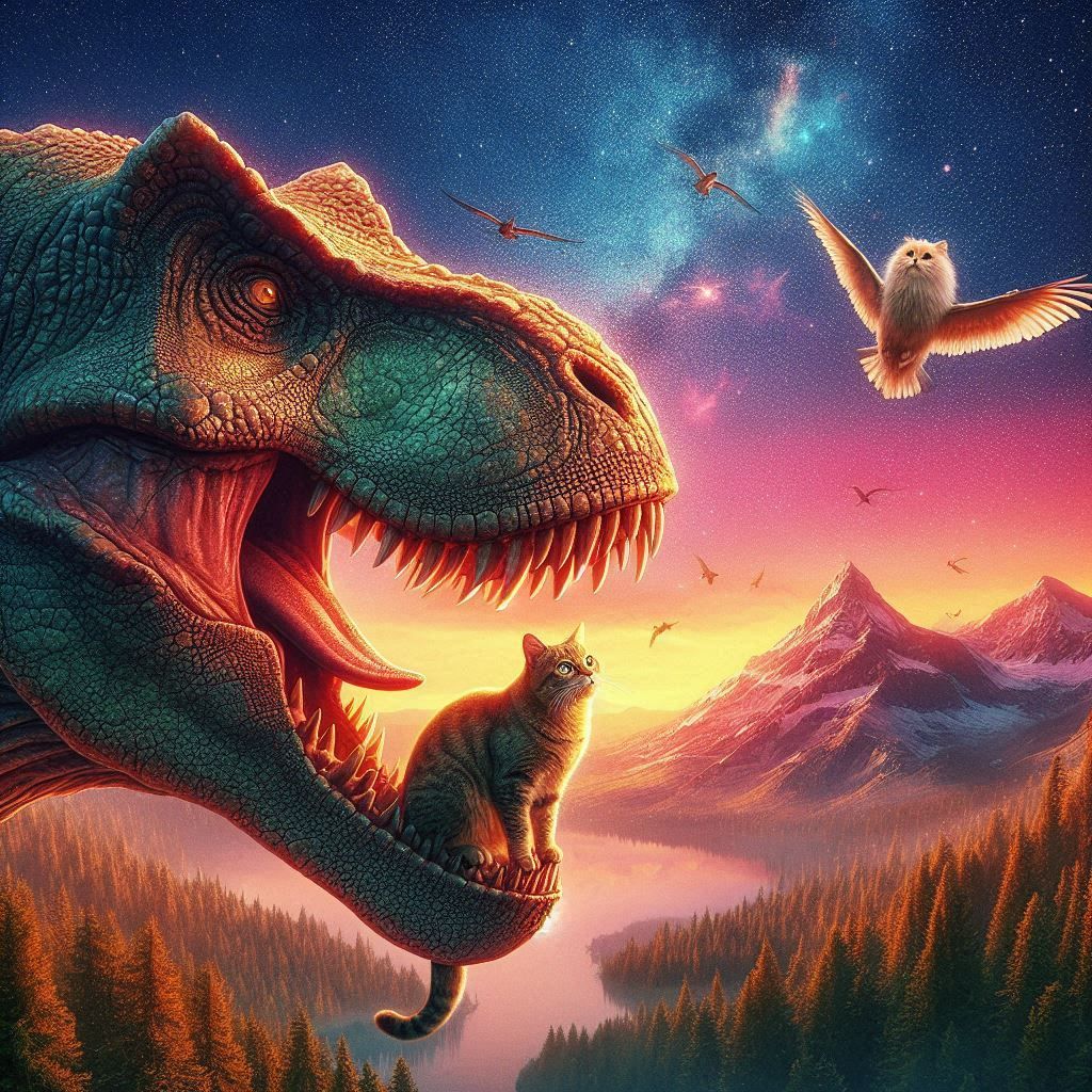 Unlikely freind, big and small.