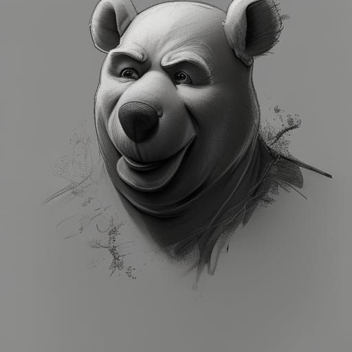 Nasty scary winnie the pooh man.