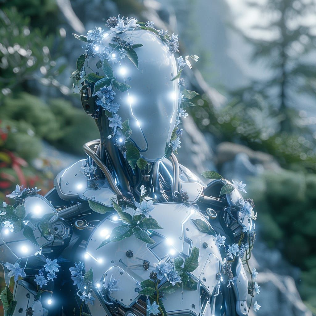 Botanical Cyborg Knight