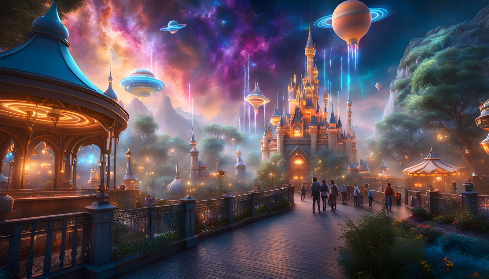 Cosmic Theme Park!  by @Reborn Phoenix