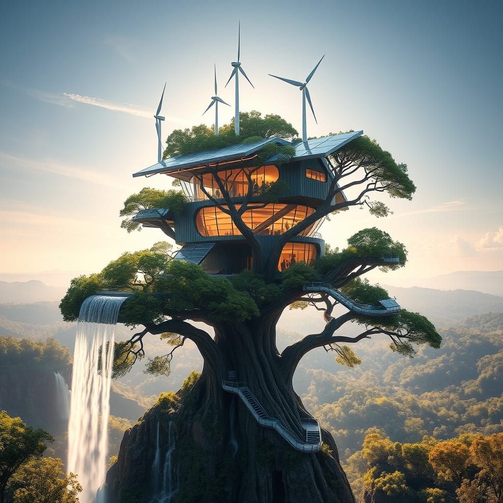 Eco Treehouse  by @sasha